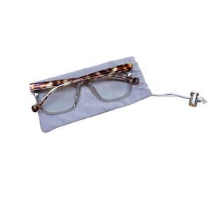 Lucky Brand D206 Beige Eyeglasses Frames Only 52-20-140 Tortoise Shell